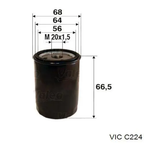 Фильтр очистки масла центробежный Vic C224 цена, от 6.20 USD