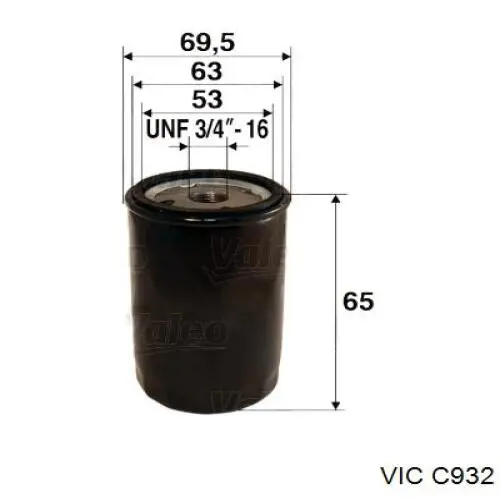 C932 Vic масляный фильтр