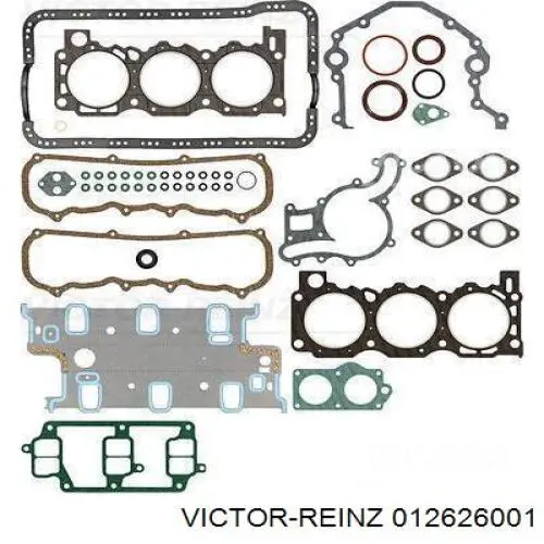 Верхний комплект прокладок двигателя 012626001 Victor Reinz