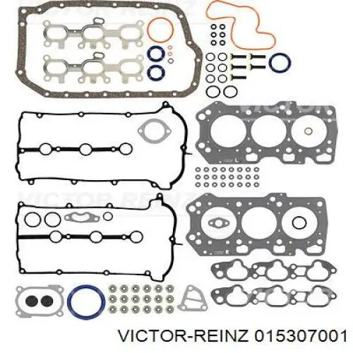 Верхний комплект прокладок двигателя 015307001 Victor Reinz