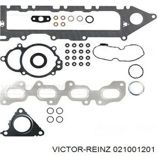 Верхний комплект прокладок двигателя Victor Reinz 021001201 цена, от 178.12 USD