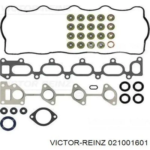 Комплект прокладок двигуна, верхній 021001601 Victor Reinz