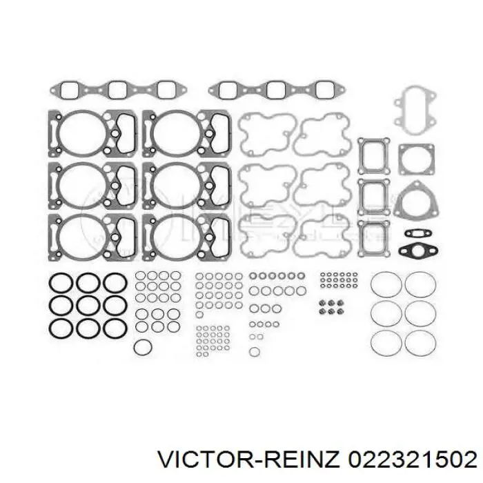 022321502 Victor Reinz комплект прокладок двигателя верхний