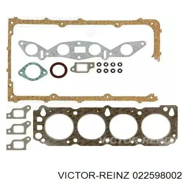 022598002 Victor Reinz комплект прокладок двигателя верхний