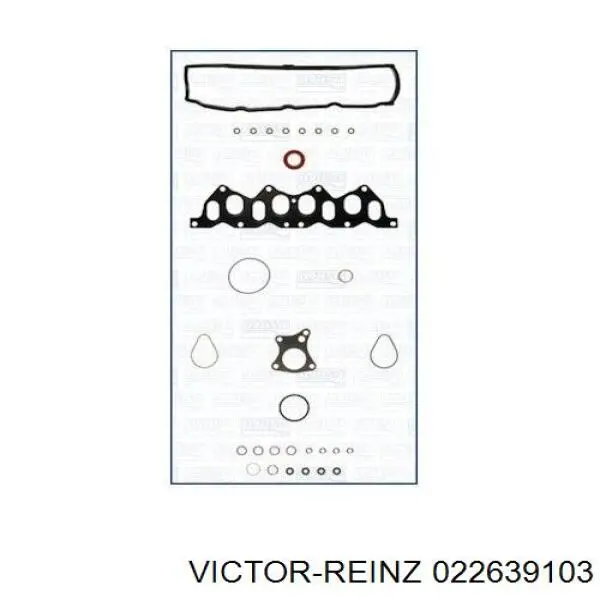 02-26391-03 Victor Reinz комплект прокладок двигателя верхний