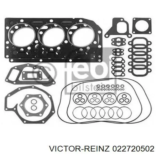 Комплект прокладок двигуна, верхній 022720502 Victor Reinz