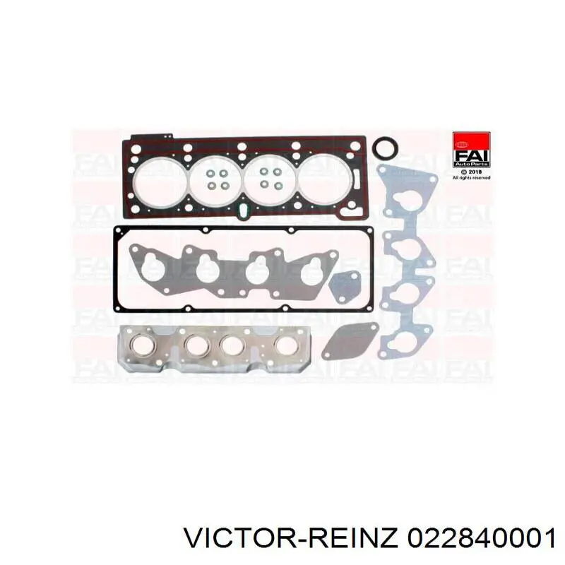 022840001 Victor Reinz комплект прокладок двигателя верхний