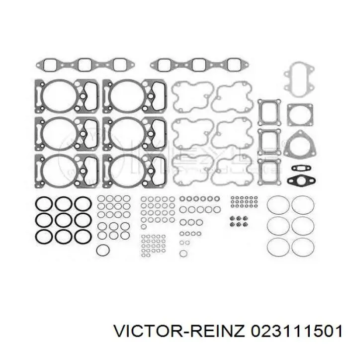 Верхний комплект прокладок двигателя 023111501 Victor Reinz