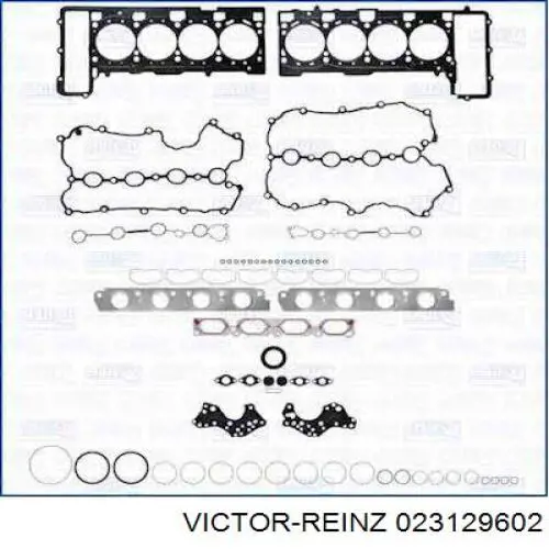 Верхний комплект прокладок двигателя 023129602 Victor Reinz