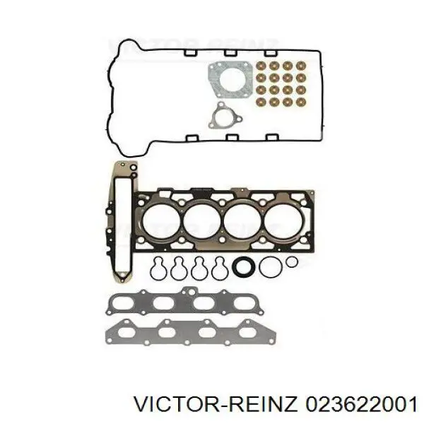 Верхний комплект прокладок двигателя 023622001 Victor Reinz