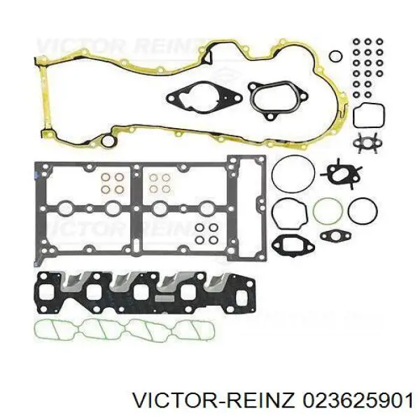 Комплект прокладок двигуна, верхній 023625901 Victor Reinz