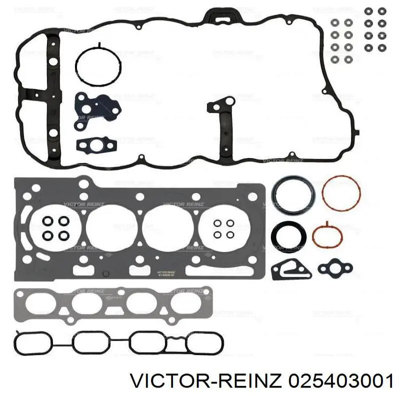 Верхний комплект прокладок двигателя 025403001 Victor Reinz