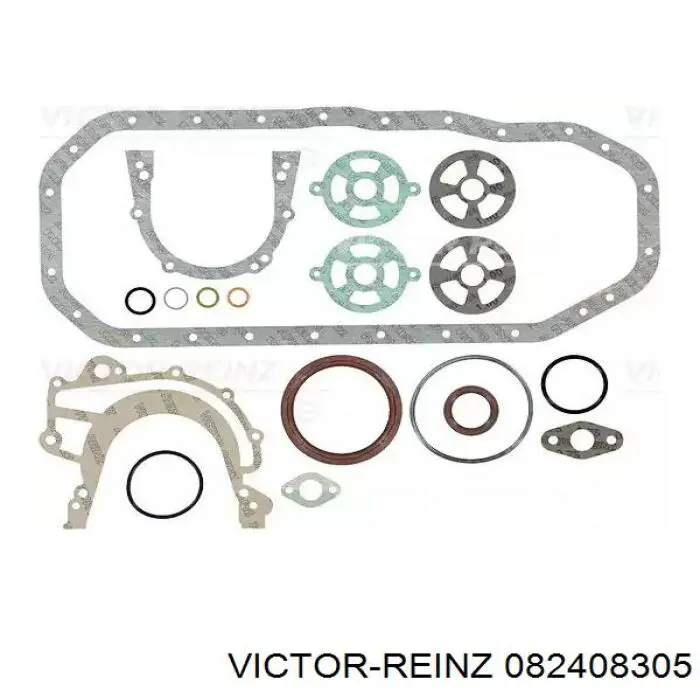 82408305 Victor Reinz комплект прокладок двигателя нижний