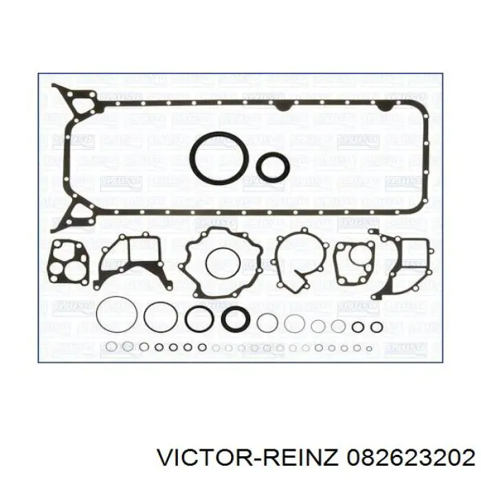 Нижний комплект прокладок двигателя 082623202 Victor Reinz