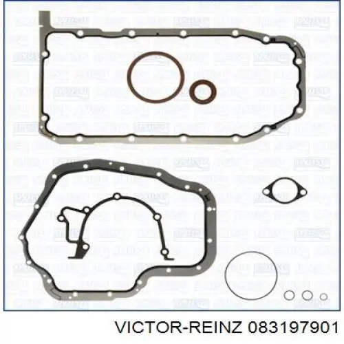 083197901 Victor Reinz комплект прокладок двигателя нижний
