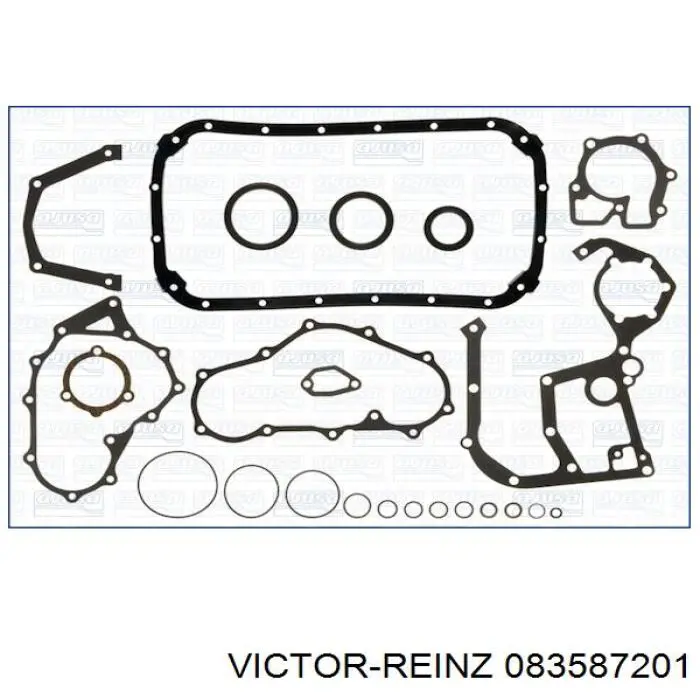 083587201 Victor Reinz комплект прокладок двигателя нижний