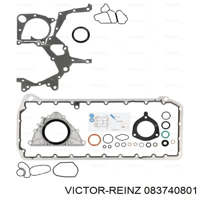 083740801 Victor Reinz kit inferior de vedantes de motor