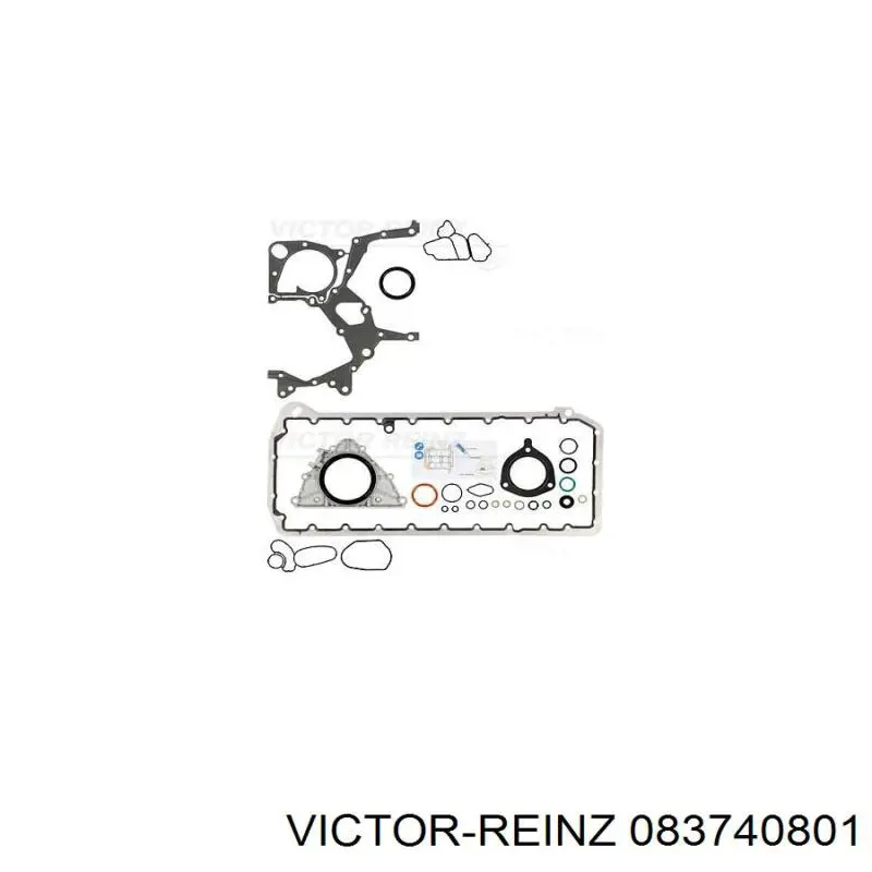 Нижний комплект прокладок двигателя Victor Reinz 083740801 цена, от 121.91 USD
