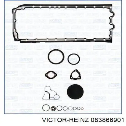 08-38669-01 Victor Reinz комплект прокладок двигателя нижний