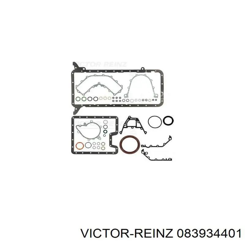 Нижний комплект прокладок двигателя 083934401 Victor Reinz