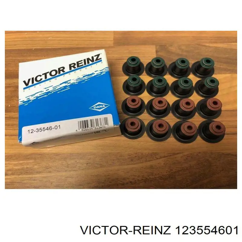 Сальник клапана (маслосъемный), впуск/выпуск, комплект на мотор Victor Reinz 123554601