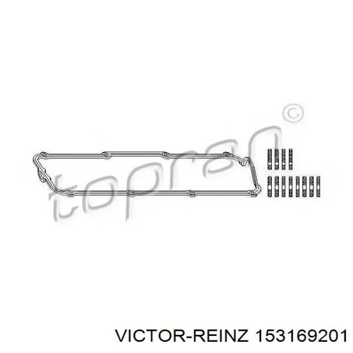 Прокладка клапанної кришки двигуна, комплект 153169201 Victor Reinz