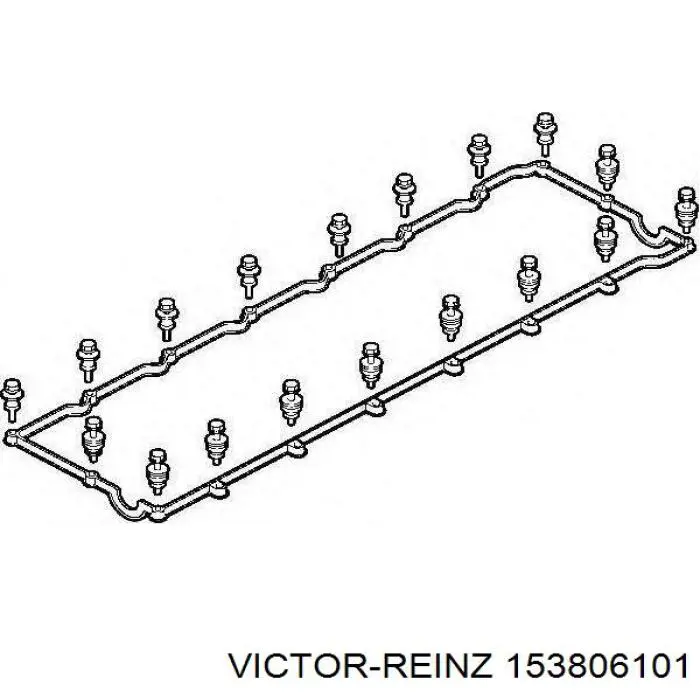 Прокладка крышки двигателя Victor Reinz 153806101 цена, от 55.22 USD