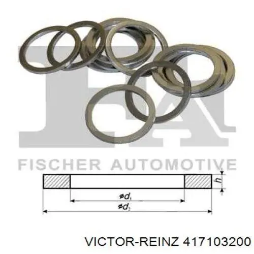 Уплотнитель форсунок Victor Reinz 417103200 цена, от 0.13 USD