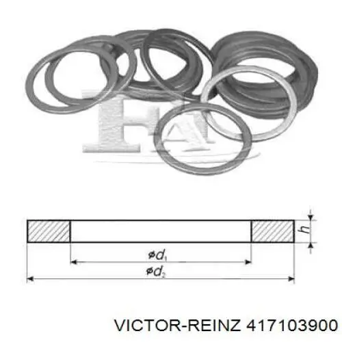 41-71039-00 Victor Reinz прокладка пробки поддона двигателя