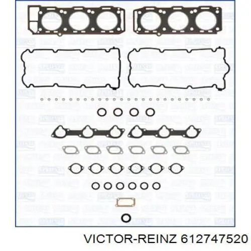 61-27475-20 Victor Reinz прокладка головки блока цилиндров (гбц левая)