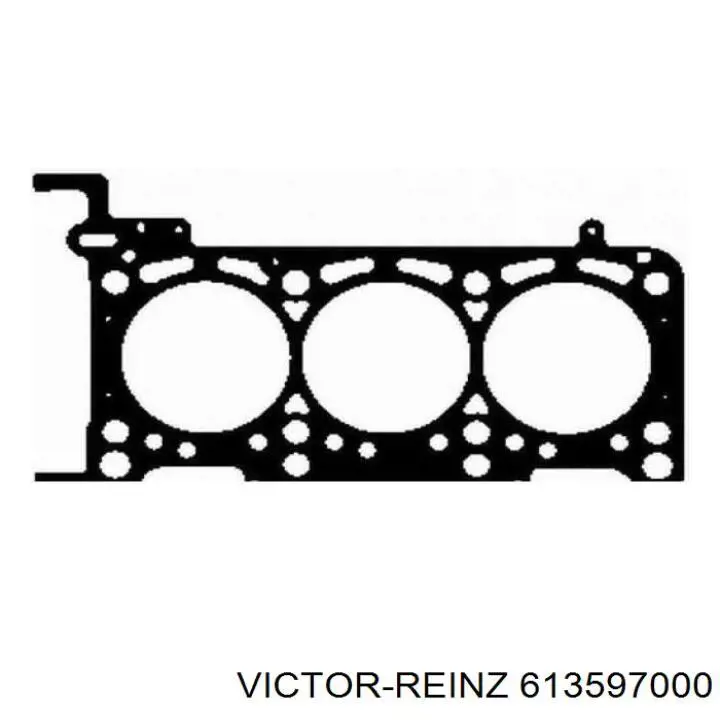Прокладка головки блока цилиндров (ГБЦ) левая Victor Reinz 613597000