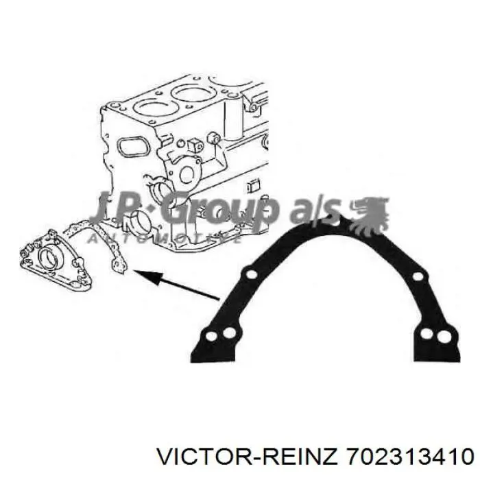 Прокладка передньої кришки двигуна 702313410 Victor Reinz