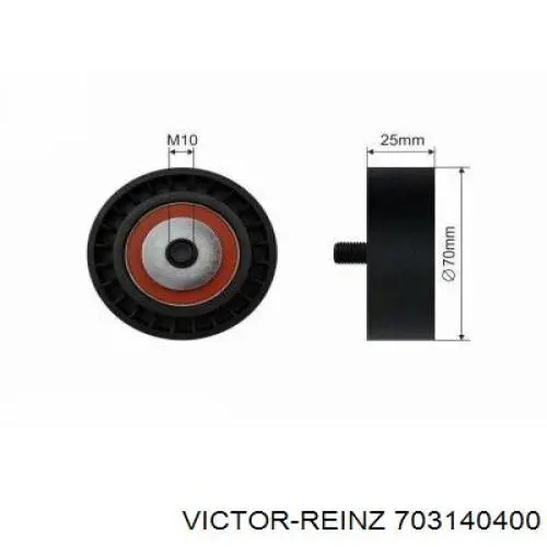 Прокладка коллектора выпускного Victor Reinz 703140400 цена, от 7.34 USD