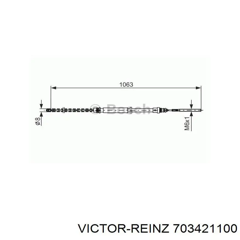 Купить 703421100 Victor Reinz Прокладка поддона картера