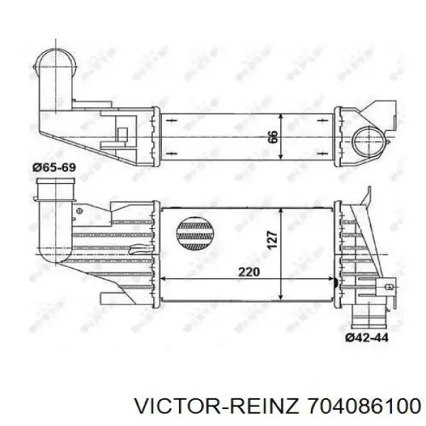 Прокладка турбины выхлопных гахов, впуск Victor Reinz 704086100