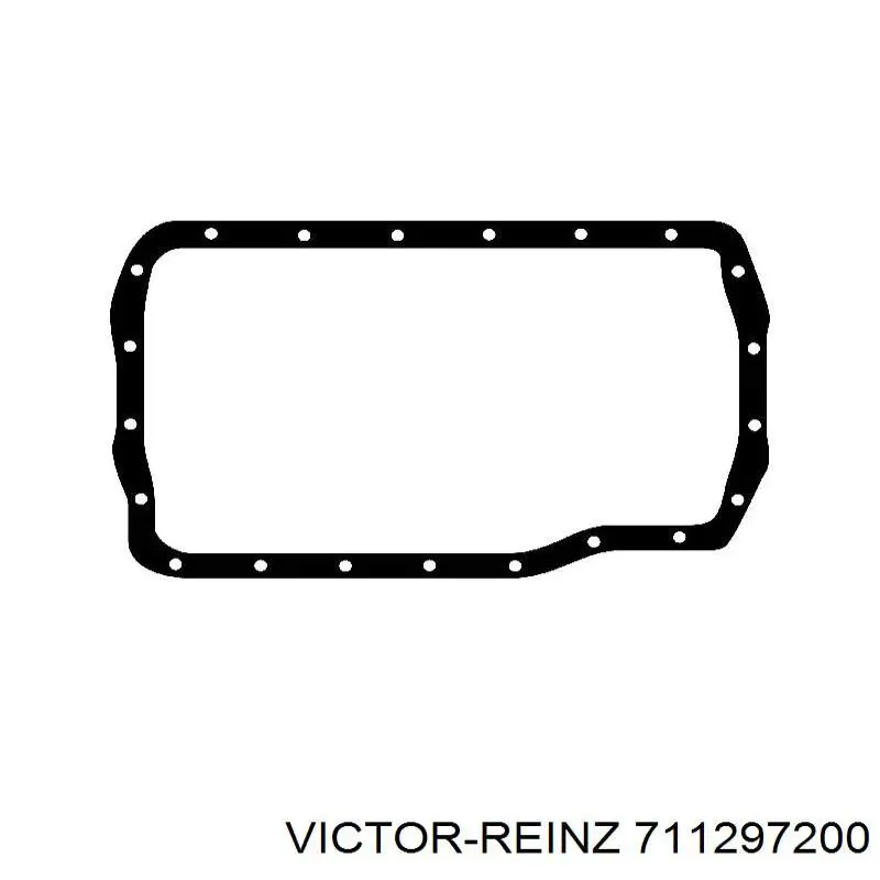 Прокладка піддону картера двигуна 711297200 Victor Reinz