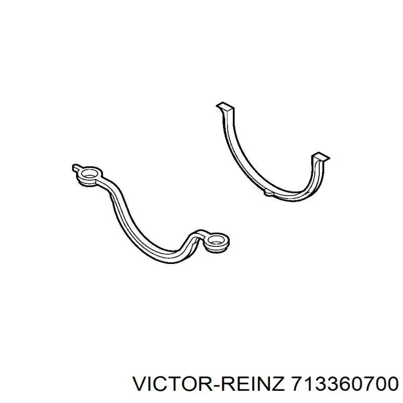 Прокладка поддона картера двигателя, полукольцо переднее Victor Reinz 713360700 цена, от 5.37 USD