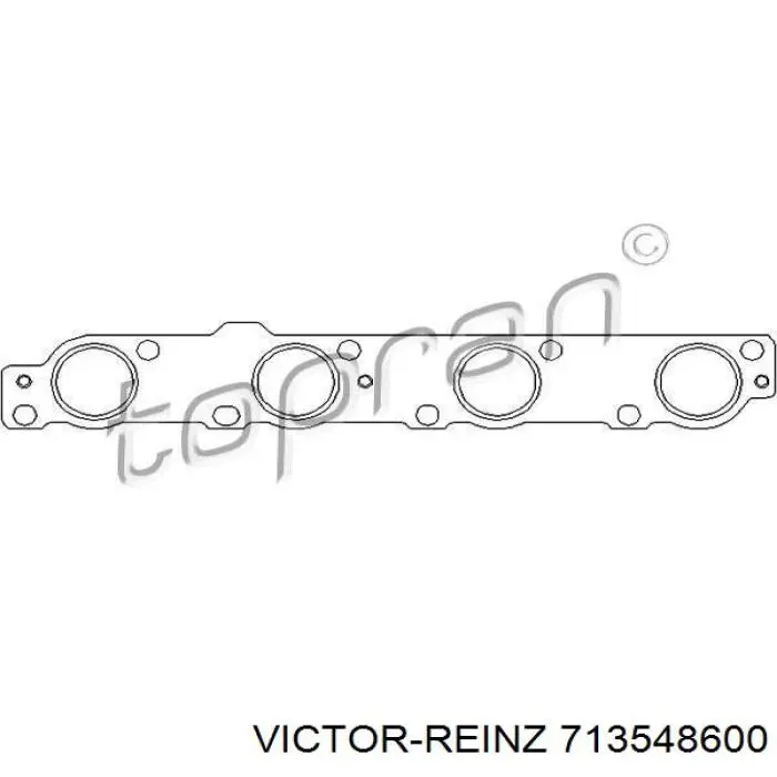 Junta de colector de escape 713548600 Victor Reinz