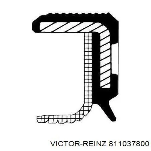 Сальник коленчатого вала Victor Reinz 811037800 цена, от 13.37 USD