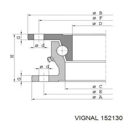 VAL152130 Vignal Фонари задние