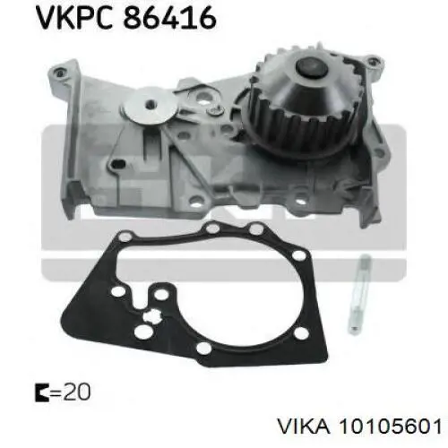 10105601 Vika Насос водяной