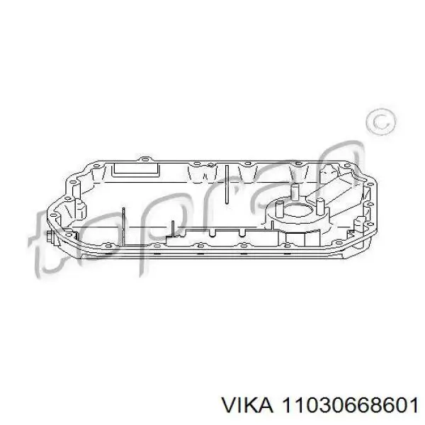 Масляный поддон двигателя Vika 11030668601 цена, от 35.50 USD