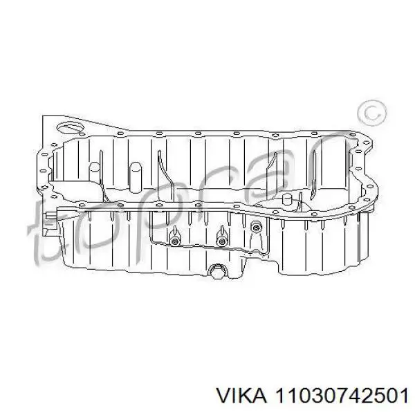 11030742501 Vika поддон масляный картера двигателя