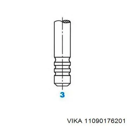 Válvula de admisión 11090176201 Vika