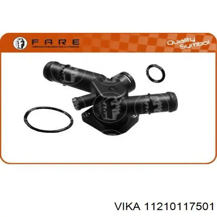 Фланец системы охлаждения Vika 11210117501 цена, от 3.68 USD