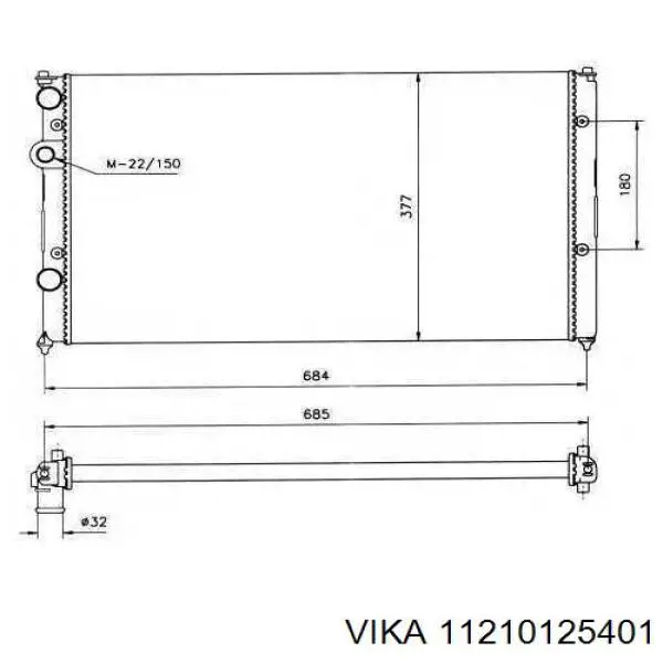 11210125401 Vika радиатор