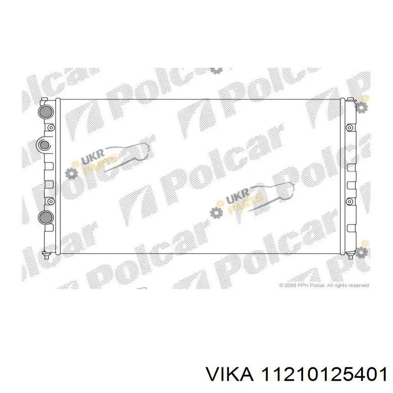 Купить 9524084 Polcar Радиатор водяной