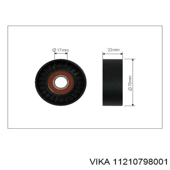 Фланец системы охлаждения Vika 11210798001 цена, от 11.50 USD