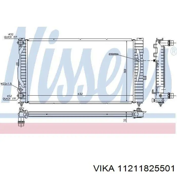 Купить RA60229 Signeda Радиатор водяной
