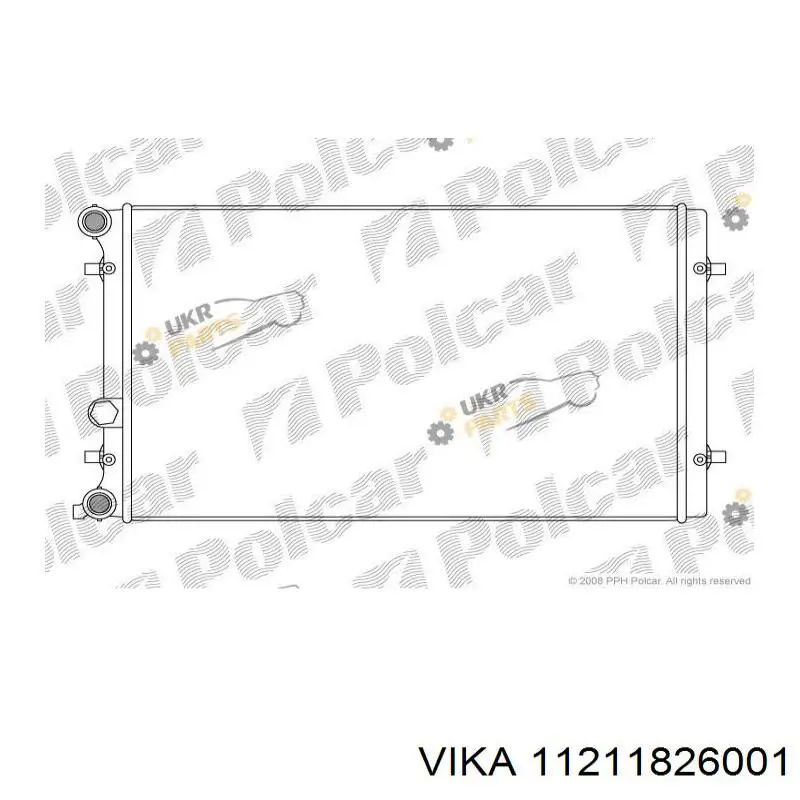 Радиатор 11211826001 Vika